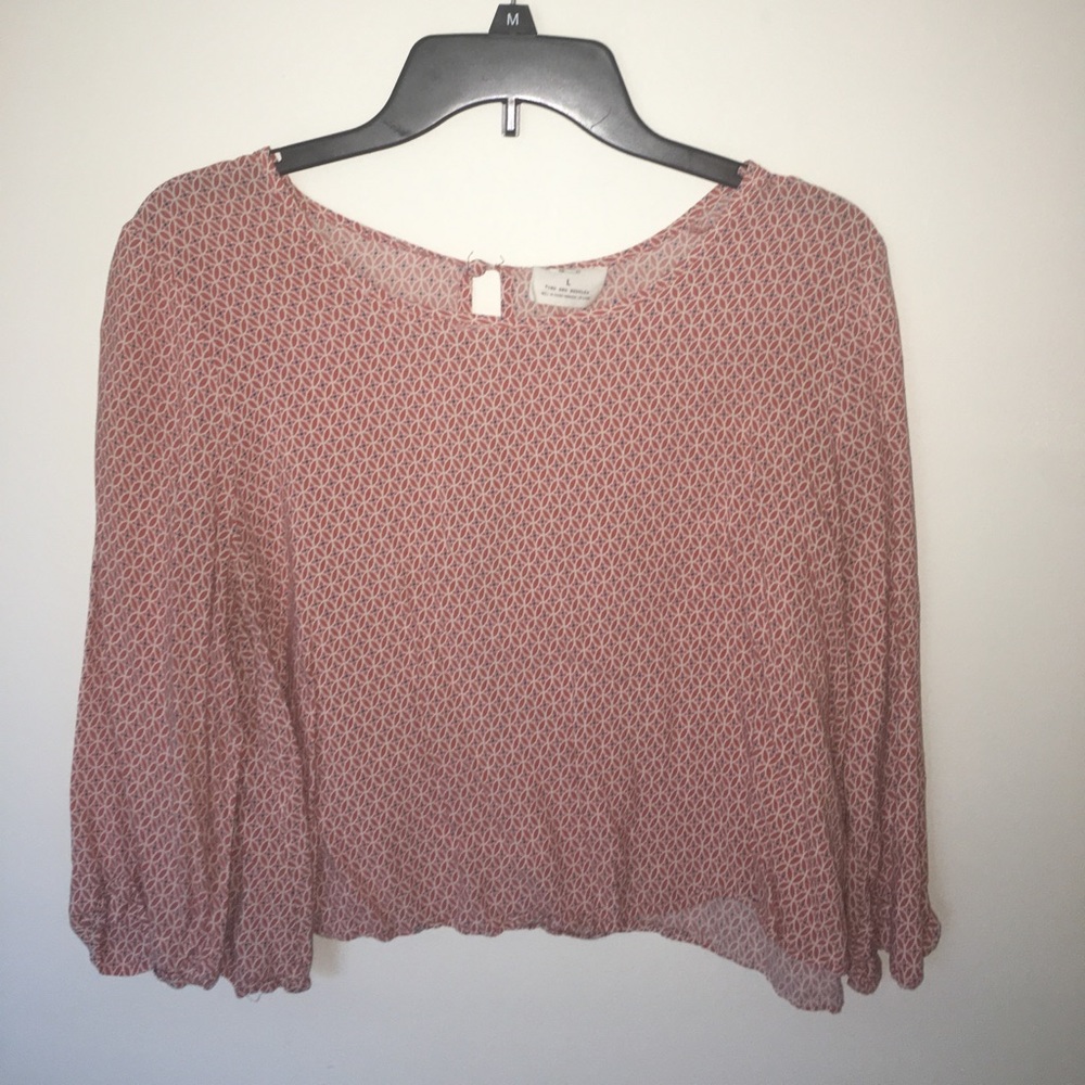 Patterned crop top Urban Outfitters